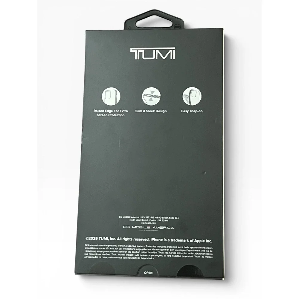 NEW Tumi MagSafe Case iPhone 16 Pro Max Black Yellow Graphic Factory Sealed NIB